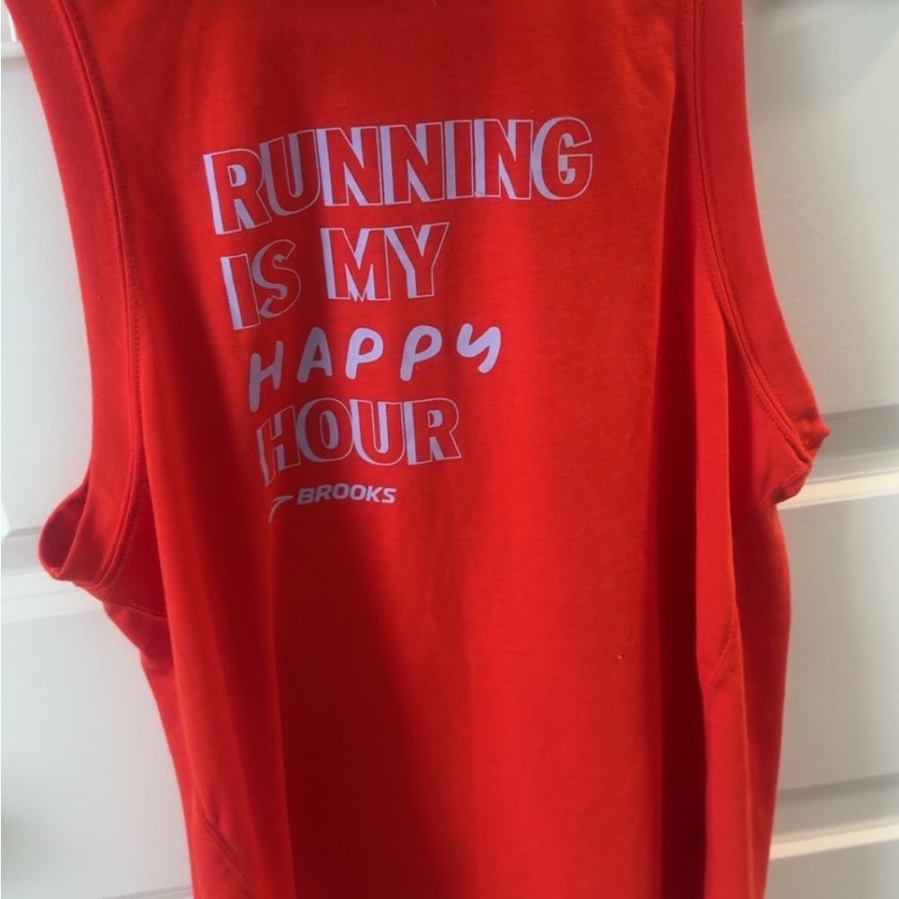 Brooks Vibrant Red Athletic Tank